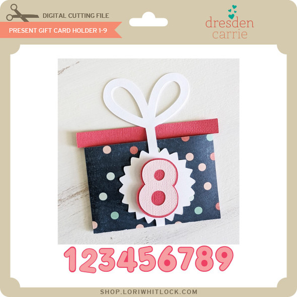 Present Gift Card Holder 1-9