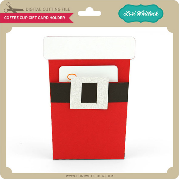 Coffee Cup Pocket Gift Card Holder