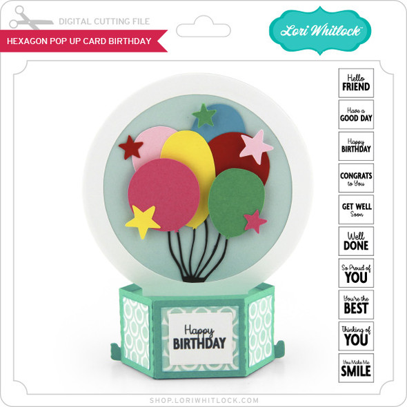 Hexagon Pop Up Card Birthday