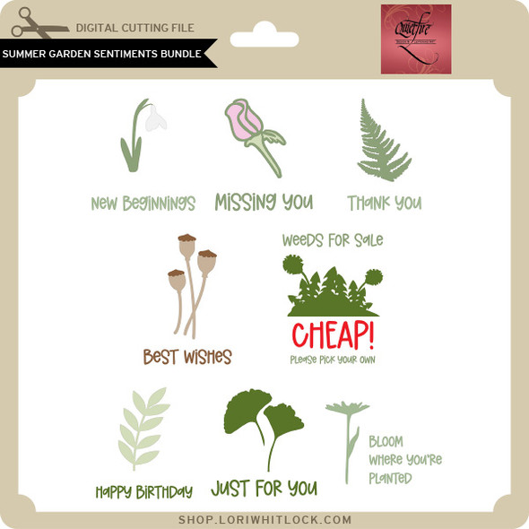 Summer Garden Sentiments Bundle