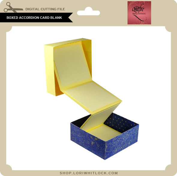 Boxed Accordion Card Blank