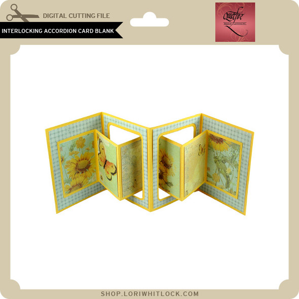 Interlocking Accordion Card Blank