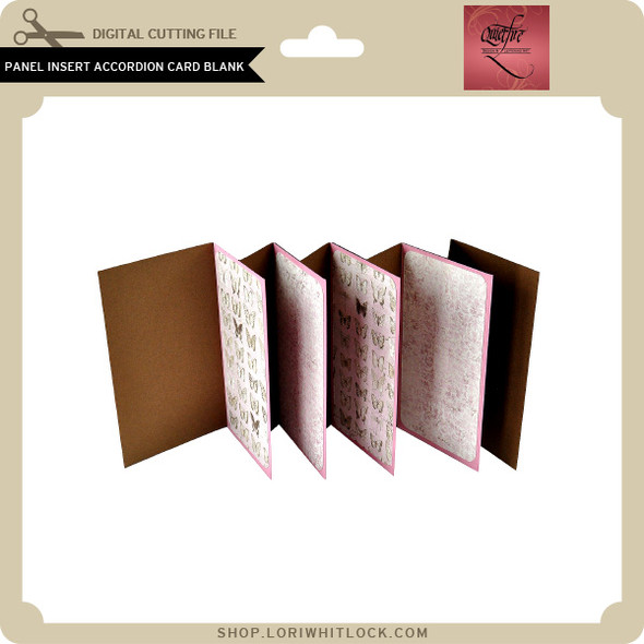Panel Insert Accordion Card Blank