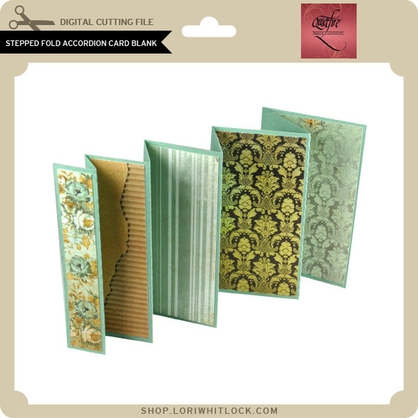 Stepped Fold Accordion Card Blank