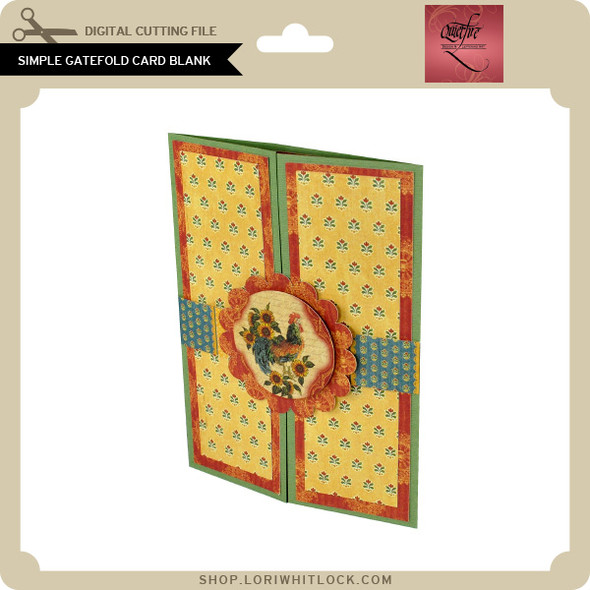 Simple Gatefold Card Blank
