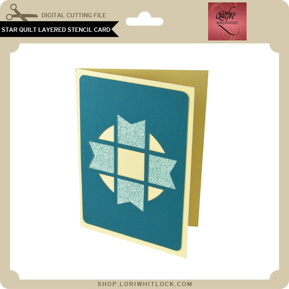 Star Quilt Stencil Card