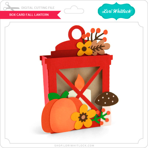 Box Card Fall Lantern Box Card Fall Lantern