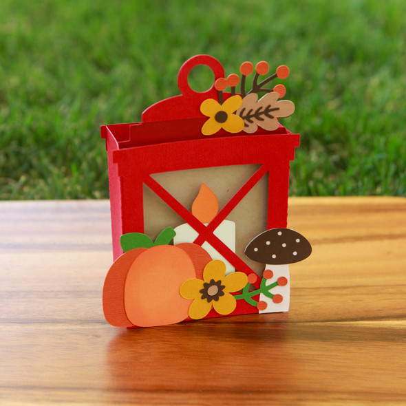 Box Card Fall Lantern