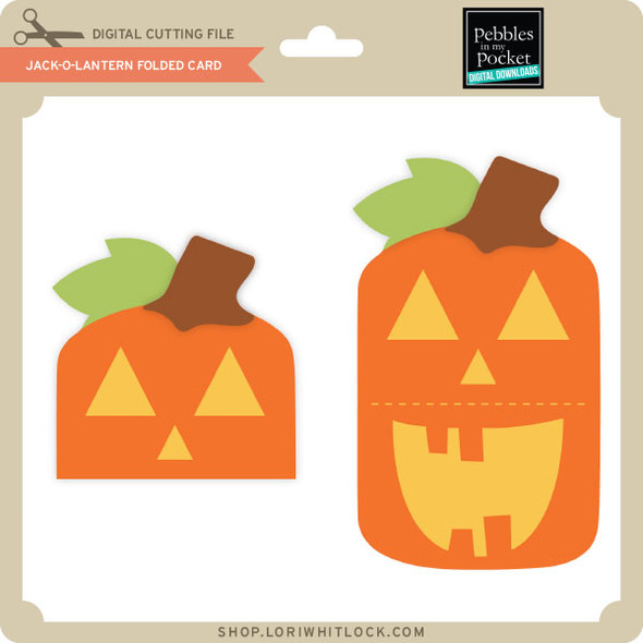 Jack O Lantern Folded Card