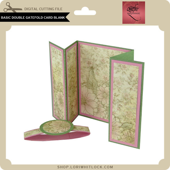 Basic Double Gatefold Card Blank