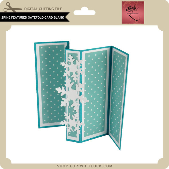 Spine Featured Gatefold Card Blank