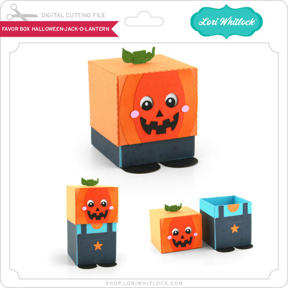 Favor Box Halloween Jack-O-Lantern