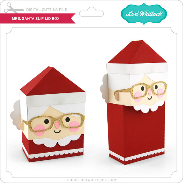Mrs Santa Slip Lid Box