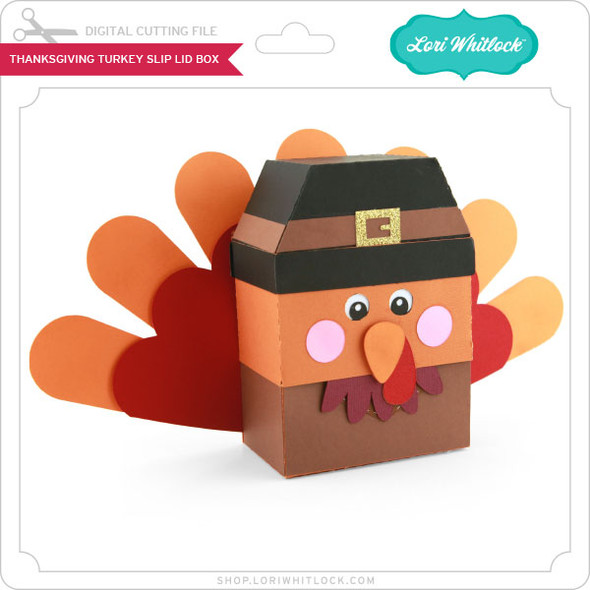 Thanksgiving Turkey Slip Lid Box