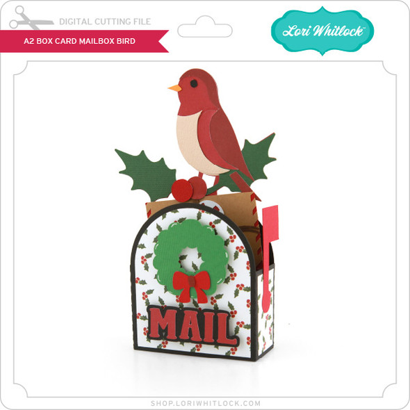 A2 Box Card Mailbox Christmas Bird