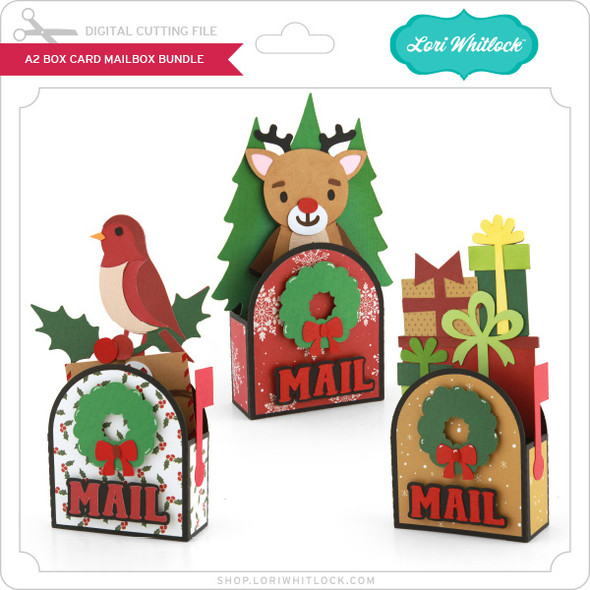 A2 Box Card Mailbox Christmas Bundle