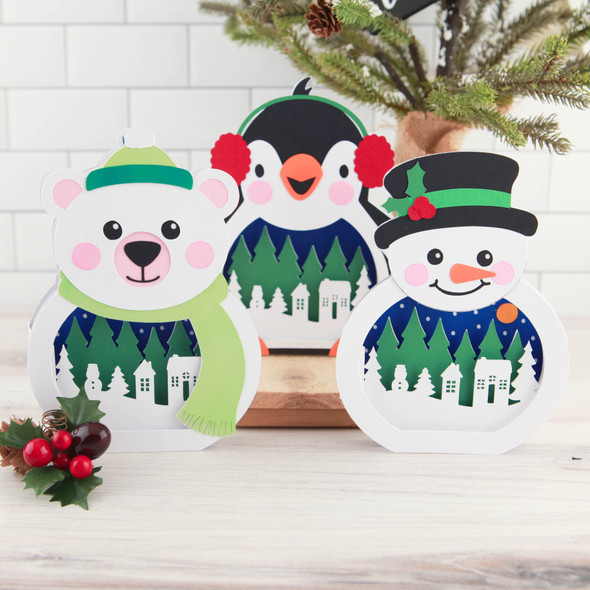 Shaped Shadow Box Card Christmas Bundle