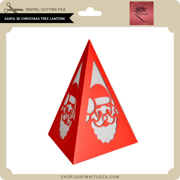 Santa 3D Christmas Tree Lantern