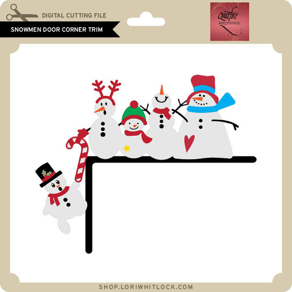 Snowmen Door Corner Trim