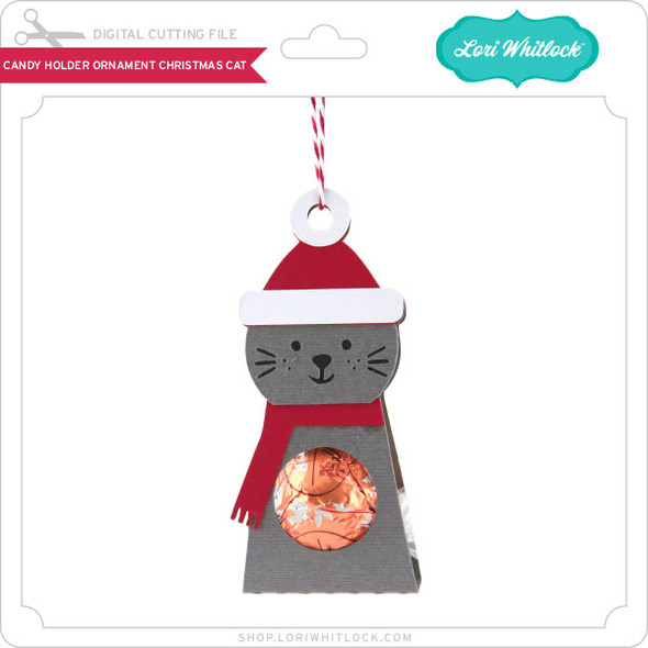 Candy Holder Ornament Christmas Cat
