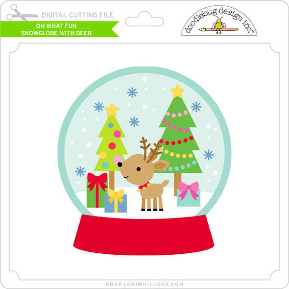 Oh What Fun - Snowglobe With Deer