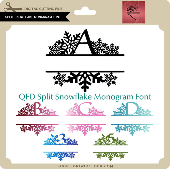 Split Snowflake Monogram