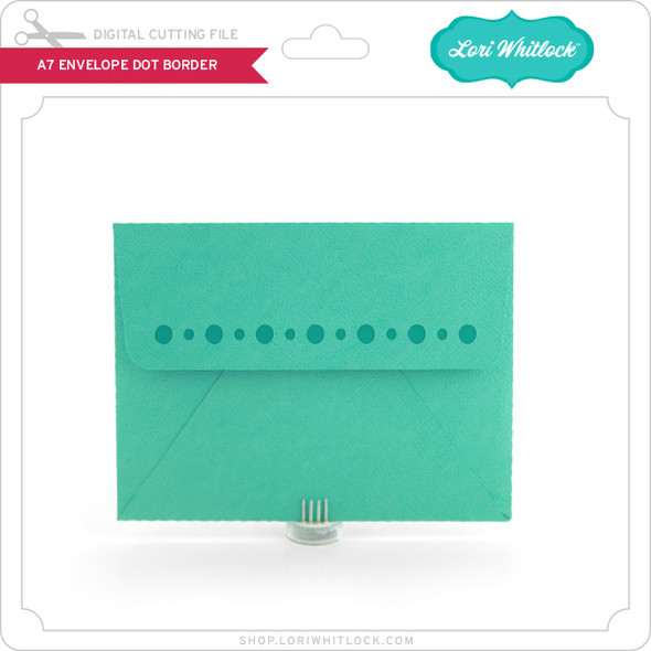 A7 Envelope Dot Border