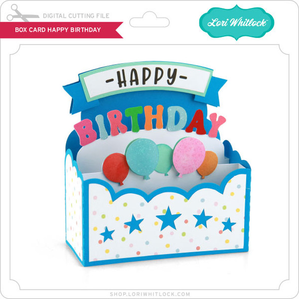 Box Card Happy Birthday
