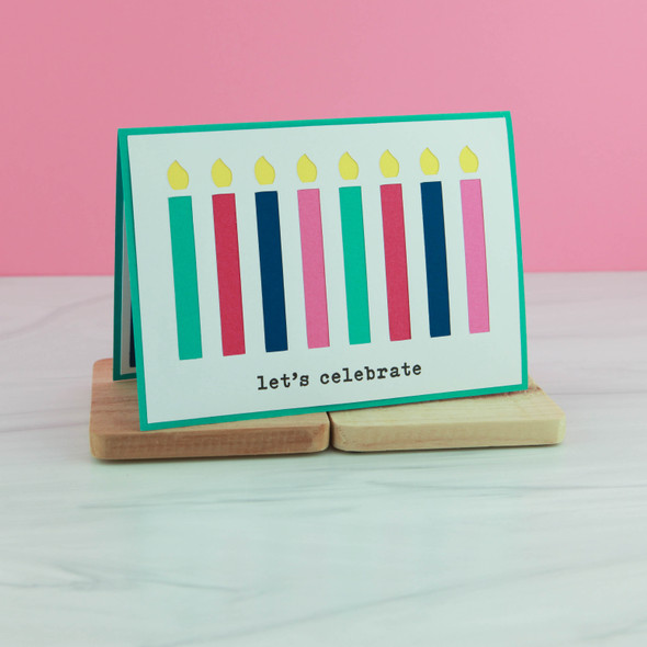 5x7 Tiered Birthday Cake Pop Up Card