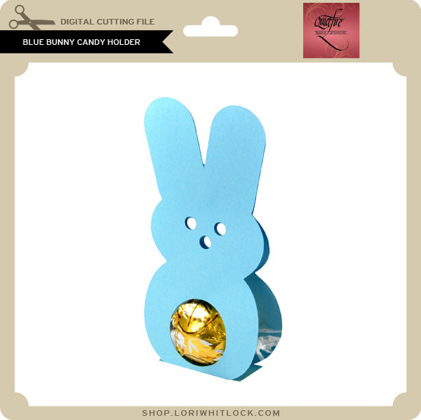 Blue Bunny Candy Holder