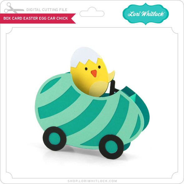 Box Card Easter Egg Car Chick