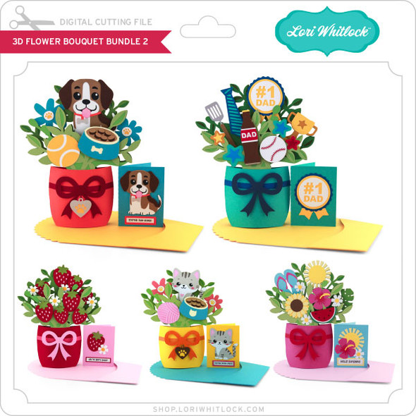 3D Flower Bouquet Bundle 2
