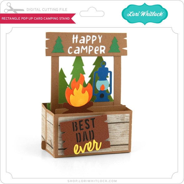 Rectangle Pop Up Card Camping Stand
