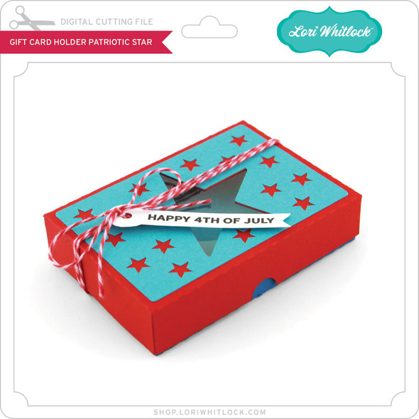 Gift Card Holder Patriotic Star