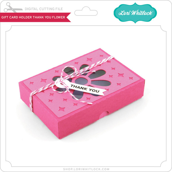 Gift Card Holder Thank You Flower
