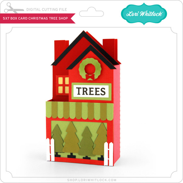 5x7 Box Card Christmas Trees Shop