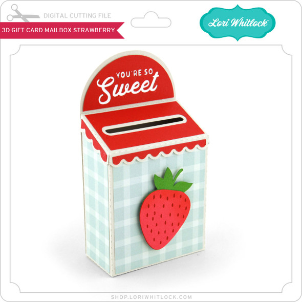 3D Gift Card Mailbox Strawberry