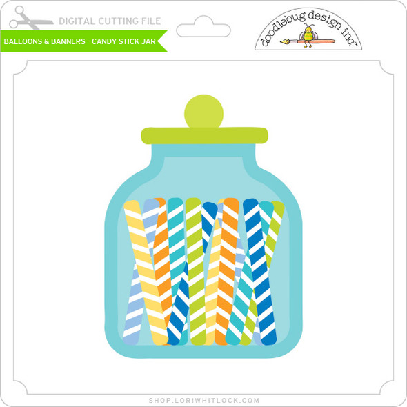 Balloons & Banners - Candy Stick Jar