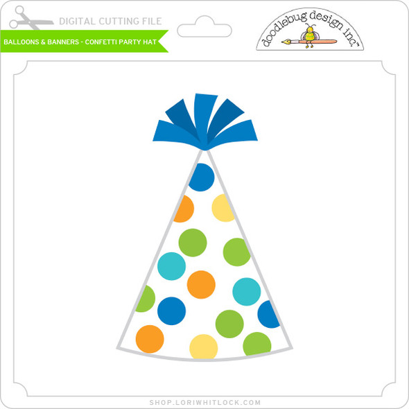 Balloons & Banners - Confetti Party Hat