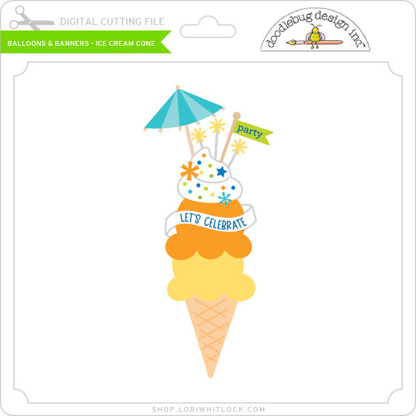 Balloons & Banners - Ice Cream Cone