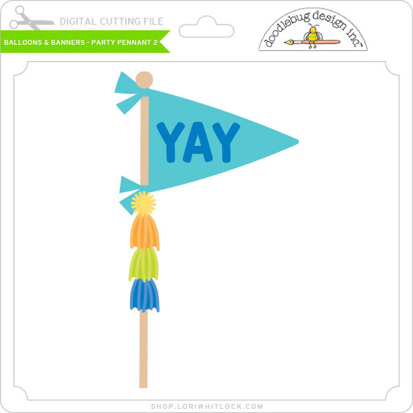Balloons & Banners - Party Pennant #2