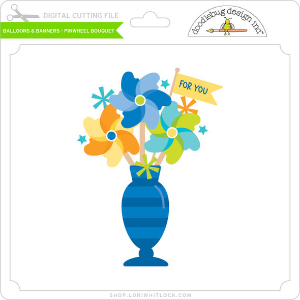 Balloons & Banners - Pinwheel Bouquet