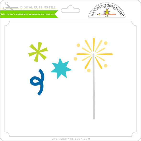 Balloons & Banners - Sparkler & Confetti