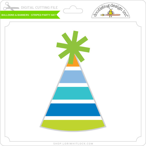 Balloons & Banners - Striped Party Hat