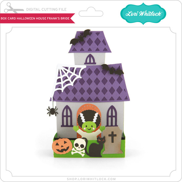 Box Card Halloween House Frank's Bride