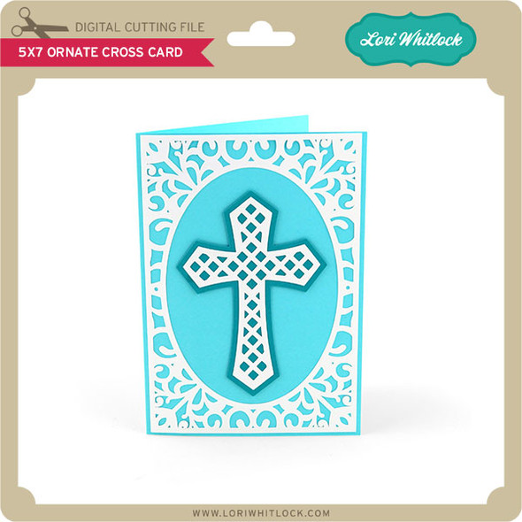 5x7 Ornate Cross Card