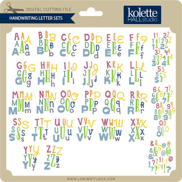 Handwriting Letter Sets