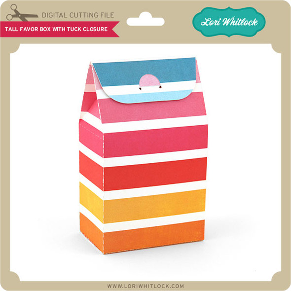 Tall Favor Box With Tuck Closure