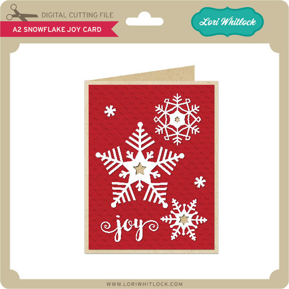 A2 Snowflake Joy Card