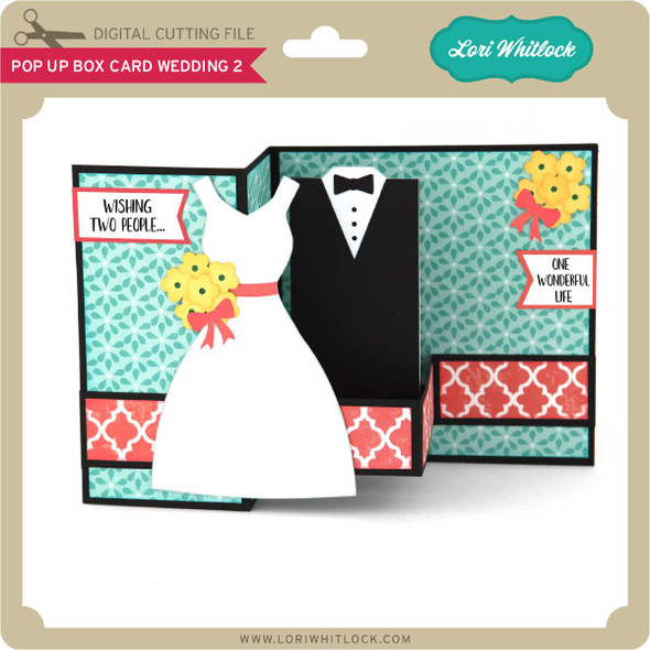 Pop Up Box Card Wedding 2